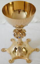 Solid Sterling silver Gothic Chalice